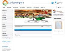 Tablet Screenshot of apniparampara.com